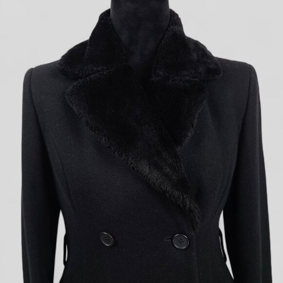 United Colors Of Benetton Wool Blend Long Coat Size XS - Picture 1 of 12